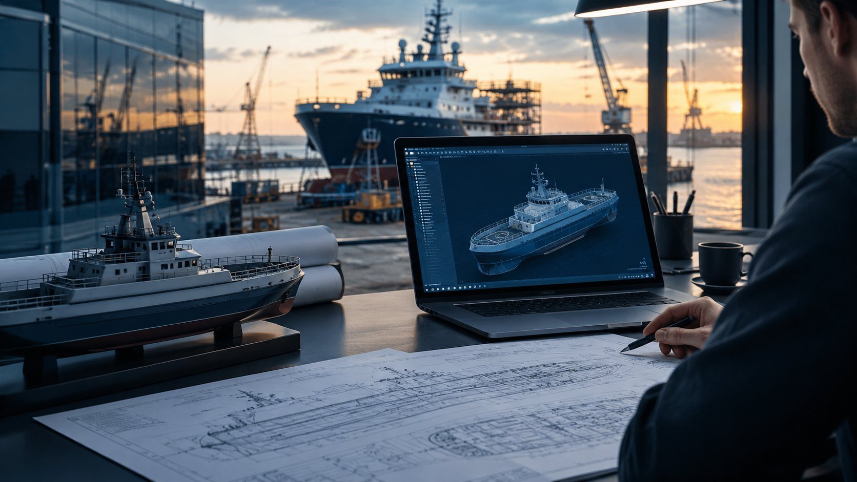 Marine engineering design and detailed CAD development