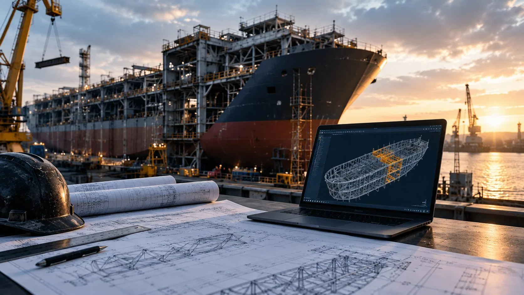 Marine engineering design and detailed CAD development