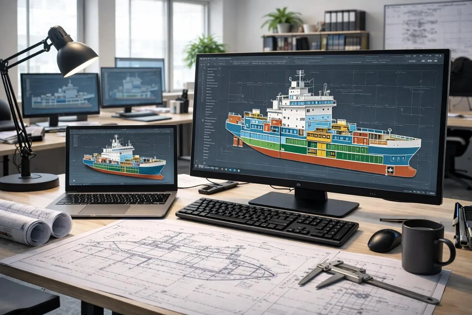 Marine engineering design and detailed CAD development